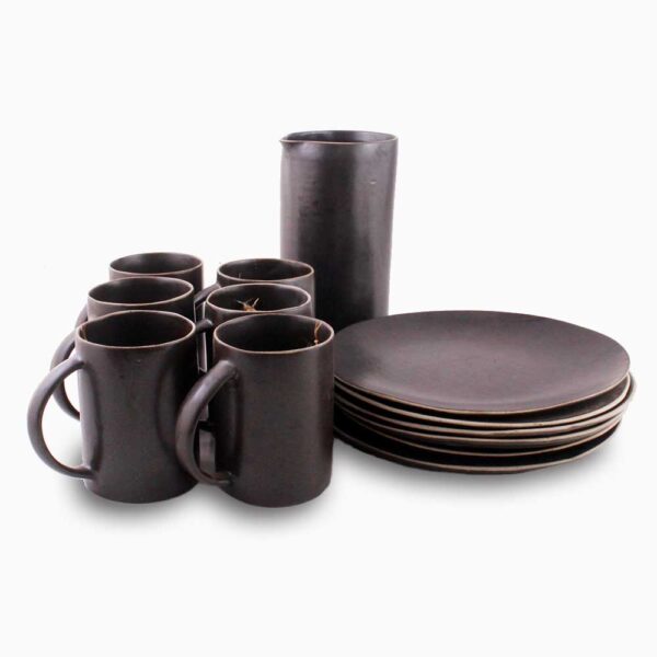 Brunch Serving Set 13 Pieces | Black Shady